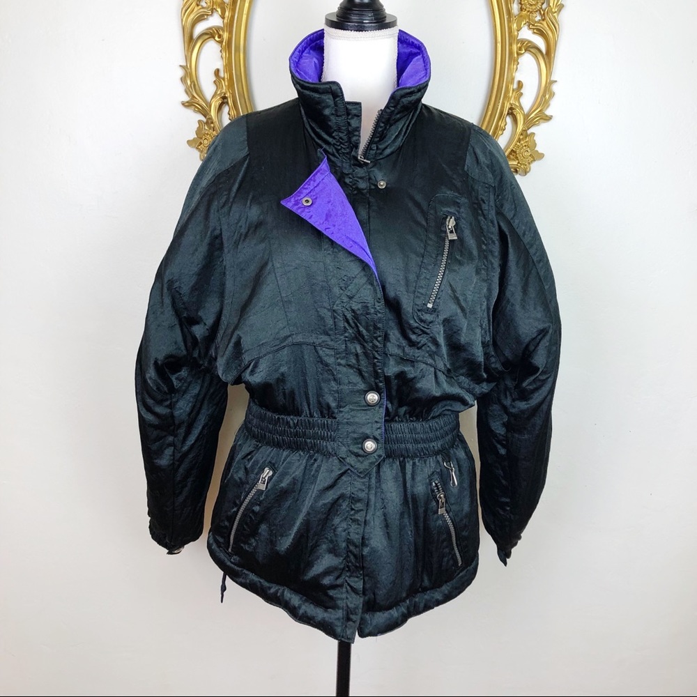 Inside EDCE Black Puffy Vintage Jacket Size S
